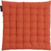 Linum PEPPER Cuscini Sedie 40x40 cm, 100% Cotone, Lavabile in Lavatrice, Arancio Arrugginito