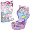 CRAZE Galupy L'unicorno arcobaleno in tasca - Giocattolo unicorno da collezione, mini playset pieghevole con figura di unicorno luminoso e giostrina rotante, per giocare e fantasticare