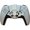 SHEAWA Per PS5 3D Mini Steering Wheel Controller gioco da corsa sostituzione accessori (White)