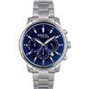 Breil Orologio UOMO CALIBER quadrante MONO-COLORE BLU movimento CRONOGRAFO QUARZO e BRACCIALE ACCIAIO ARGENTO EW0511