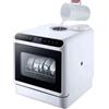 PEIXEN Lavastoviglie elettrica 1000W, lavastoviglie da appoggio a LED, getto rotante a 360°, riscaldamento e asciugatura, 4 modalità di lavaggio, adatta per appartamenti, dormitori, uffici