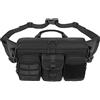 FANDARE Moda Marsupio da Uomo Zaino Monospalla Militare Marsupio Sportivo Borsello Zaino Spalla Borsa Cintura Impermeabile per Trekking Running Ciclismo Viaggio Sports Nero