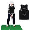 Golfupp Golf Swing Shirt Trainer, Easy Correct Training Swing Traspirante Braccio Swing Correttore Postura Correttore Traspirante Braccio Correttore Postura Golfisti, Golf Swing Training Aiuto Nero