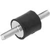 FAUOSWUK 4 pezzi M6 vibrante isolatore in gomma anti-vibrazione, blocco in argento, auto, barca, bobine, supporti in gomma, ammortizzatori, supporti isolanti vibrazioni per compressori d'aria, ecc.