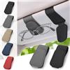JINYJIA Porta Occhiali Auto 2 Pezzi, Magnetico Clip Portaocchiali Auto, Universal Soporte para Gafas de sol para Visera de Coche,Nero + Grigio