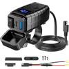 Presa USB Per Moto 12V - Caricatore PD Tipo C E QC3.0, Con Interruttore ON/OFF - Foto 3