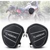 NICECNC Tenere 700 Borse Per Protezione Paracolpi Moto 2 Pezzi, Borsa Per Telaio Moto Espandibile Da 11L, Borsa Porta Attrezzi, Borsa Portaoggetti Compatible with Yamaha Tenere 700, Nero