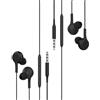 HOYULLI Cuffie jack 3,5 mm Cablato Microfono(2 Pack)per telefono compatibile con Samsung Computer Android Auricolare Ear Rumore Headphones Audio Cavo Audifoni Musica Sportivi Headset PC PS4 Mp3 Connetto