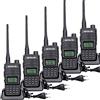 Retevis RT85 Walkie Talkie Professionali, Radio Ricetrasmittenti Doppia Banda, 200 Canali 2 m / 70 cm con VOX, DTMF, Walkie Talkie Lungo Raggio per Magazzino, Fabbrica (Nero, 5Pz)