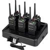 Retevis RT648 Walkie Talkie Professionali, IP67 PMR446 Radio Bidirezionale con Caricatore 6 Vie, Impermeabile, VOX Robusto Walkie Talkie a Lungo Raggio per Cantiere, Sicurezza (6 Pezzi, Nero)