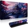 Yimomoyi Tappetino Mouse XXL, 900x400x3mm Tappetino Gaming, Mouse Pad con Base in Gomma Antiscivolo, Impermeabile Mousepad, Tappetino Scrivania Grande con Bordi Cuciti (E)