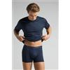 Intimissimi Boxer In Cotone Mercerizzato Filo Premium Con Logo Blu