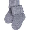 FALKE Flausch B SO lana cotone tinta unita 1 paio, Calzini Unisex - Bimbi 0-24, Grigio (Light Grey 3400), 80-92