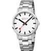 Mondaine Orologio analogico al quarzo da uomo con cinturino in acciaio inox A660.30360.11SBJ, argento, Bracciale