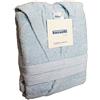 Bassetti ACCAPPATOIO BASSETTI UOMO DONNA CON CAPPUCCIO TAGLIA S - M - L - XL - XXL SPUGNA DI PURO COTONE 360gr/m² (L - 50 / 52, CELESTE - 1300)