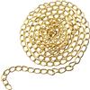 Aerzetix - Catena Decorativa da 2 m - con Maglia 10x16 mm - Metallo - Colore Oro - creazioni Fai da Te Tracolla Borsa progetti Decorazione d'interni