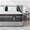 TeQsli Materasso in gel a molle insacchettate, 90 x 200 cm, 25 cm, altezza 9 zone, durezza H3 H4, ortopedico ed ergonomico, con schiuma di memoria gel, certificato Öko-Tex e CertiPUR