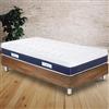Ecoluna Materasso Singolo 80x190 in Memory Foam a Molle Insacchettate per Letto Una Piazza Ortopedico Rigido Alto 21 cm a 9 Zone Spedito Sottovuoto Antiacaro e Anallergico Made in Italy (Maestrale)