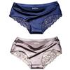 lucky cup Intimo Sexy per Donna Mutandine a Vita Media da Donna Elasticizzate Traspiranti in Seta di Ghiaccio Senza Cuciture con Tocco tattile setoso Confezione da 2