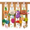 TUMAMA Kids Confezione da 4 Giocattoli Sonagli Sospesi per Bambini, Giocattoli per Neonati da 0 3 6 9 12 Mesi, Giochi per Passeggino, Regalo per Bambini e Bambine
