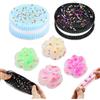 MWRWRR 6 pezzi Taba Squishy, 2 giocattoli per il rilievo dello stress e 4 giocattoli Squishy Mini zampe per gatti, Soft Squeeze Biscuit Toys, Squishy Toy Squishy Cat Paw ultra morbido decompressione