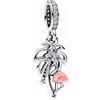 MSPOVOF Animali carini Charm S925 ciondolo in argento sterling per bracciali e collane regalo di gioielli per donne