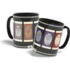 Konix Magic The Gathering Tazza in ceramica - 320 ml - Design Booster Packs - Nero