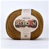WeaShaemgLi Reborn - Gomitolo di cotone riciclato, colore marrone caldo, 200 g, per uncinetto e lavoro a maglia