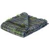 Jute & Co. Jute & Co Zanzibar Coperta di Alta qualità Tessuto a Mano, 100% Acrilico, Verde, Singolo, 150x125x0.5 cm