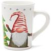 Excelsa Gnomo Friends Set 4 Mug, Porcellana, Capacità 380 Ml., Decoro Natalizio