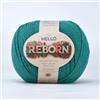 Hello Yarn Reborn - Filato per uncinetto e lavoro a maglia, in cotone riciclato, 200 g, colore: foglia di tè