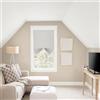 BLINDECOR | Tenda plissettata velcrata senza trapano, pieghevole, TR Basic 30, grigio 120 x 190, pieghevole, traslucida per finestre