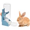 AMSGANK Distributore Automatico di Acqua Coniglio, 500ml Dispenser Appendi di Acqua per Animali Domestici Abbeveratoio per Conigli, Criceti, Cincillà, Scoiattolo, Furetto (Blu)