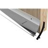 Lowenergie Stormguard Barra deflettore per porta, acqua piovana, 838 mm, argento 63 mm