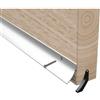 Lowenergie Stormguard Barra deflettore per porta, acqua piovana, 838 mm, argento 32 mm