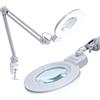 Neatfi XL bifocale Lampada d'ingrandimento LED, dimmerabile | 3 modalità di illuminazione, braccio regolabile e morsetto di fissaggio (Lente da 18 cm)