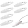 Zerquell 6 Pezzi Pesi per Corde per Tende, Peso Catena per Tende a Rullo, Accessori per Persiane, per Tende Verticali, Romane, Oscuranti, Persiane (Bianco)