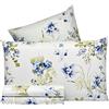 Riad Arredo Set Lenzuola Letto Matrimoniale 100% Cotone PERCALLE - Completo Letto Morbido in Prezioso Percalle (Nizza Blue Lime)
