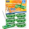 WOKEEPOW 6 Panni Microfibra per Swiffer Lavapavimenti - Alta Assorbenza | Panni in Microfibra Corallina per Swiffer Sweeper, Riutilizzabili, Alta Capacità di Assorbimento per Polvere e Liquidi
