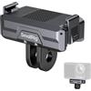 SMALLRIG Action 5 Pro / 4/3 Supporto Adattatore, Supporto Adattatore Magnetico con un Connettore Pieghevole e un Foro Filettato da 1/4'' per DJI Action 5 Pro/Action 4 / Action 3-3662B