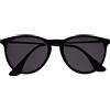 OPULIZE Jet Grande Nero Gommato Argento Braccia Uomo Donna Lettori Sole Occhiali Da Lettura UV400 S96-1 +2,50