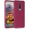 kwmobile Cover per OnePlus 8 (2020) Custodia - Back Case per Smartphone in Silicone TPU - Protezione Gommata - fucsia ciliegia
