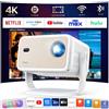 YOTON Netflix Proiettore 4K Smart TV, YOTON Y7 Portatile Videoproiettore WiFi Bluetooth, luminosità 30.000 lumen, adatto per la visione domestica, i giochi, l'uso in ufficio
