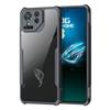 GIOPUEY Custodia per ASUS ROG Phone 9, Cover Rigida in PC + Morbida in TPU, Alta Trasparenza, Custodia Trasparente, Airbag Anti-Caduta, Nessun Ingiellimento - Black