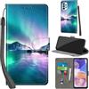 PHINIENLAND Cover per Samsung Galaxy A23 4G / A23 5G / M13 4G / M23 5G Case PU Pelle Custodia [Kickstand] [Chiusura magnetica] [Slot per Schede], Portafoglio Flip Custodia per Samsung A23,Aurora