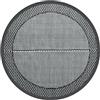 vidaXL Tappeto da Esterno Grigio Ø120 cm in PP, Tappeto, Tappeto per Esterni, Tappeto da Giardino, Tappeto Lavabile, Tappeto da Patio