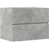 vidaXL Armadietto da Bagno Grigio Cemento 60x38,5x45cm in Truciolato, Mobile lavandino da Bagno, Mobile lavabo, Mobile da Bagno in Legno