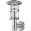 Lampenwelt Applique da esterni 'Noemi' con sensore di movimento (Moderno) colore Grigio, in Acciaio Inox (1 luce, E27) di Lindby | Applique per parete esterna/parete di casa, abitazione, terrazzo und balcone