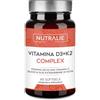 NUTRALIE Vitamina D3 e K2 10000 UI - Immunità Ossa e Muscoli - Vit D3 K2 MK7 con Vitamina C e Olio Extravergine di Oliva - 60 Softgel Vitamina D Complex Nutralie