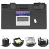 KDD Sottomano Scrivania & Set di Organizer Magnetici - Tappetino Mouse Grande con Supporto Telefono, Portabicchieri, Portapenne, Contenitore e Portacarte, Tappetino Mouse Gaming per Ufficio e Casa